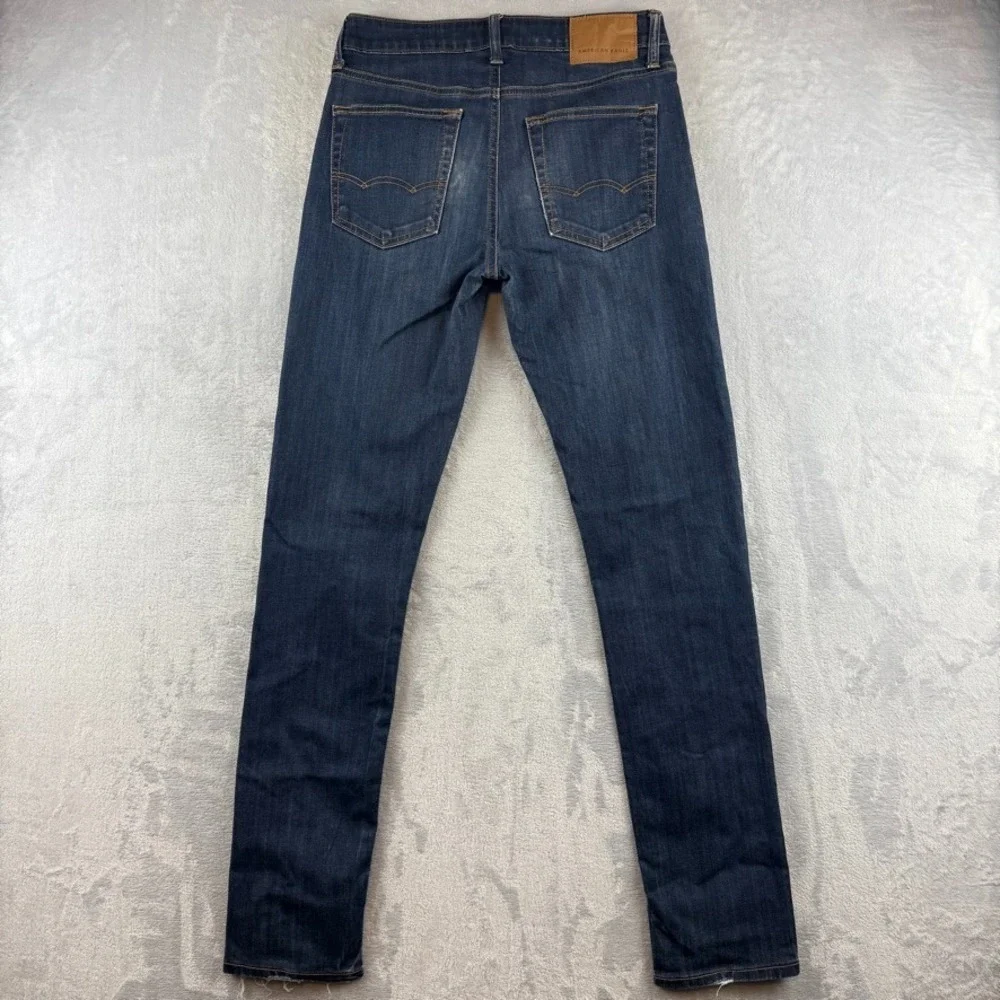 American Eagle Jeans Mens 30x34 Blue Slim Fit Dark Wash Flex Stretch Denim